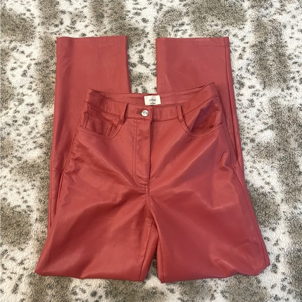 Aritzia leather pants